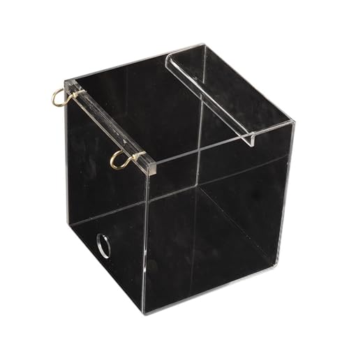 Mllepjdh Vogelbadezimmer für Papageien Vogel Transparente Badewanne mit Sitzstange Vogelkäfig Bad Zubehör für Conures Lovebirds Vogelbadewanne Mllepjdh Vogelbadezimmer für Papageien Vogel Transparente Badewanne mit Sitzstange Vogelkäfig Bad Zubehör für Conures Lovebirds Vogelbadewanne von Mllepjdh