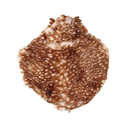 Mllepjdh Winterkostüm für kleine Hunde, Elchkostüm, Plüschhut, Fotoshooting, Umhang, dicker Plüsch-Kapuzenumhang, Kleidung für kleine Tiere, Haustierkostüme für kleine Hunde, Haustierkostüm, Mllepjdh Winterkostüm für kleine Hunde, Elchkostüm, Plüschhut, Fotoshooting, Umhang, dicker Plüsch-Kapuzenumhang, Kleidung für kleine Tiere, Haustierkostüme für kleine Hunde, Haustierkostüm, von Mllepjdh