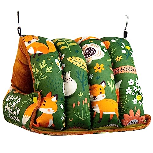 Samthamsterkäfighaus zum Aufhängen, Nest für Papageien, Sittiche, Nymphensittiche, warmes Bett, Hängematte, kleine Vögel, Winterspielzeug, winddicht, kleiner Haustierkäfig, Samt, kleines Samthamsterkäfighaus zum Aufhängen, Nest für Papageien, Sittiche, Nymphensittiche, warmes Bett, Hängematte, kleine Vögel, Winterspielzeug, winddicht, kleiner Haustierkäfig, Samt, kleines von Mllepjdh