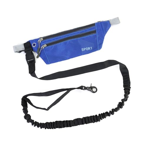 Sport-Hüfttasche, multifunktional, mehrere Taschen und Hundeleine für Outdoor-Aktivitäten, Hundeleinen für große Hunde, Blue Sport-Hüfttasche, multifunktional, mehrere Taschen und Hundeleine für Outdoor-Aktivitäten, Hundeleinen für große Hunde, Blue von Mllepjdh