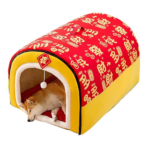 Dog House Kennel Bed, Winter Warm Cat Nest, Foldable Pet House, Two Way to Use Pet Cave, Removable Cushion Pet House, New Year Themed Dog House, Cozy Cat Bed, Portable Dog House, Insulated Pet Shelte Dog House Kennel Bed, Winter Warm Cat Nest, Foldable Pet House, Two Way to Use Pet Cave, Removable Cushion Pet House, New Year Themed Dog House, Cozy Cat Bed, Portable Dog House, Insulated Pet Shelte von Mlllokfki
