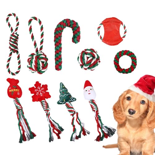 Mlllokfki Dog Rope Toys, Christmas Teething Rope Toys, Set of 10 Dog Toys, Teeth Rope Toys, Snowflakes Dog Chew Toy, Interactive Tug Toy, Small Breed Dog Toys, Medium Breed Rope Toys, Mlllokfki Dog Rope Toys, Christmas Teething Rope Toys, Set of 10 Dog Toys, Teeth Rope Toys, Snowflakes Dog Chew Toy, Interactive Tug Toy, Small Breed Dog Toys, Medium Breed Rope Toys, von Mlllokfki