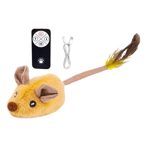 Mlllokfki Remote Control Cat Toys | Squeaky Mice That Move Automatically | Stimulate Your Cat's Hunting Instincts | Fun Interactive Toy for Indoor Feline Playtime Mlllokfki Remote Control Cat Toys | Squeaky Mice That Move Automatically | Stimulate Your Cat's Hunting Instincts | Fun Interactive Toy for Indoor Feline Playtime von Mlllokfki