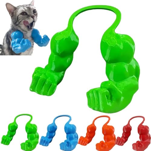 Muskulöse Arme for Katzen, Reative Katzenmuskelarme, 3D-Gedruckter Kreativer Riesiger Starker Katzenhalsarm, Halloween-Katzenkostüm, Lustiges Kätzchen, Superhelden-Haustier-Cosplay-Zubehör(Green*1) von Mlthcig