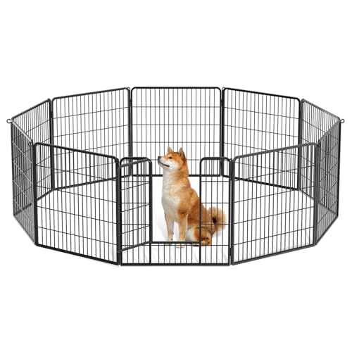 MoNiBloom Hunde-Laufstall für den Außenbereich, 81,3 cm Höhe, 10 Paneele, robuster Metall-Hundegehege für mittelgroße und kleine Tiere, Haustier-Trainingsgehege für Wohnmobil, Camping, Hof MoNiBloom Hunde-Laufstall für den Außenbereich, 81,3 cm Höhe, 10 Paneele, robuster Metall-Hundegehege für mittelgroße und kleine Tiere, Haustier-Trainingsgehege für Wohnmobil, Camping, Hof von MoNiBloom