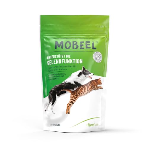 Mobeel von Heel Vet - Ergänzungsfuttermittel mit Grünlippmuschel und Teufelskralle zur Unterstützung der Gelenkfunktion bei Hunden und Katzen - 150g Pulver Mobeel von Heel Vet - Ergänzungsfuttermittel mit Grünlippmuschel und Teufelskralle zur Unterstützung der Gelenkfunktion bei Hunden und Katzen - 150g Pulver von Mobeel