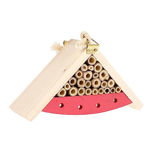Mobestech 1 Stück Insektenholzhaus Bienen Insektenhaus Rosa Hanfseil Mobestech 1 Stück Insektenholzhaus Bienen Insektenhaus Rosa Hanfseil von Mobestech