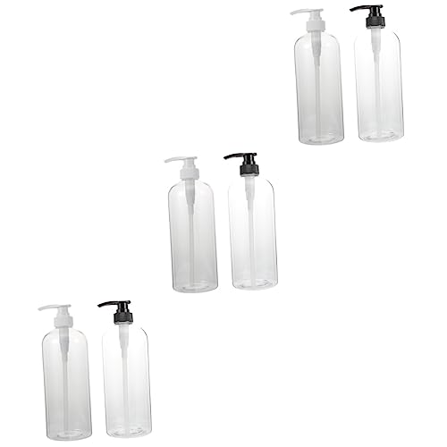 Mobestech 6 STK Shampoo-Flasche Lotion Pumpe Glas Shampoo- Spülungsspender Shampoo- Und Spülungsspender Lotionspender Mit Pumpe Reinigungsflasche Das Haustier Händedesinfektionsflasche von Mobestech