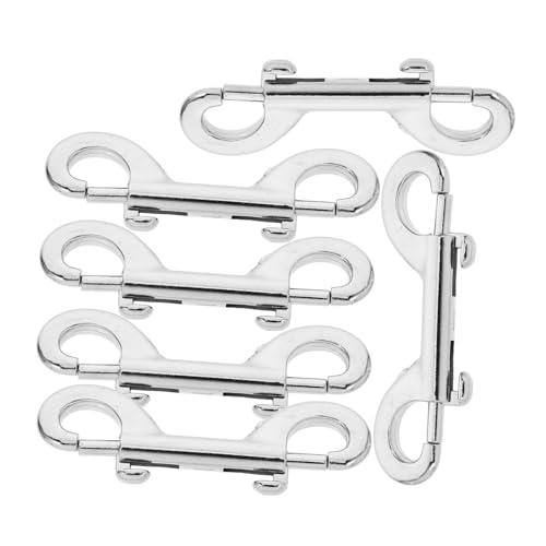 Mobestech 6 Stück Doppelter Edelstahl Karabinerhaken mit Drehgelenk Drehbare Bolzenschnapper für Hundeleinen Robuste Metallclips für Doppelte Leinenführung und Sichere Haustierkontrolle Mobestech 6 Stück Doppelter Edelstahl Karabinerhaken mit Drehgelenk Drehbare Bolzenschnapper für Hundeleinen Robuste Metallclips für Doppelte Leinenführung und Sichere Haustierkontrolle von Mobestech