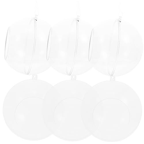 Mobestech 6 Stück Luftpflanzenhalter Kugel Transparent für Terrarien Dekorative Tischdekoration Teelichthalter von Mobestech