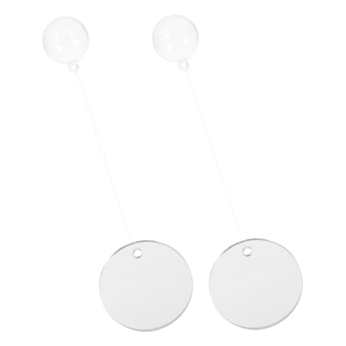 Mobestech Aquarienspiegel Für Kampffische Kunststoff-trainingsspiegel Doppelseitig Mit Schwimmkugel Und Leine Reinigen Fördert Fischverhalten Und Interaktion von Mobestech