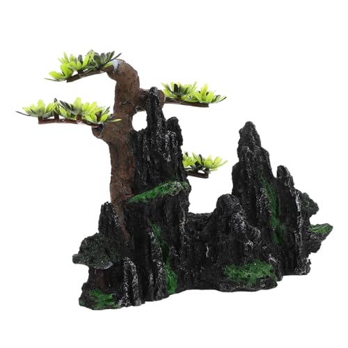 Mobestech Aquarium Resin Rockery Dekor Landschaft Fisch Tank Zubehör Harz Statue Dekoration Einfache Versorgung von Mobestech