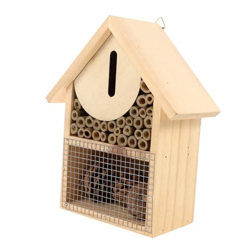 Mobestech Bienenhaus Holzhaus Außenhütte Marienkäfer Kabine hängende Bienenkabine Nest hölzerner Lebensraum hängendes hängender Bienenkiste aus Holz Bienenzuchtschutz bemaltes von Mobestech