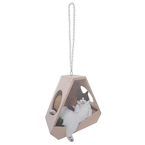 Mobestech Katzenfigur Hängend aus Realistisches Katzenmodell für Wanddekoration Süßes Katzen Spielzeug für Zuhause und Büro Geschenkidee für Katzenliebhaber von Mobestech