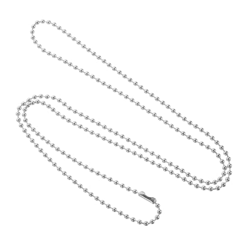 Mobestech Robuste Perlenkette Aus Edelstahl Hundemarke Halskette Bastel-metallkette für Projekte von Mobestech