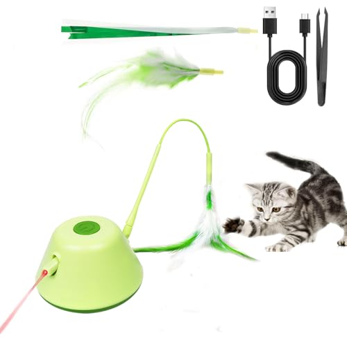 Mocoli Katzenspielzeug Selbstbeschäftigung, 3 in 1 Interaktives Elektrischer Intelligenz mit Federn & LED-Licht Wiederaufladbar Beweglich Katzen Spielzeug flaufrad Katze Cat Laser Toy Mocoli Katzenspielzeug Selbstbeschäftigung, 3 in 1 Interaktives Elektrischer Intelligenz mit Federn & LED-Licht Wiederaufladbar Beweglich Katzen Spielzeug flaufrad Katze Cat Laser Toy von Mocoli