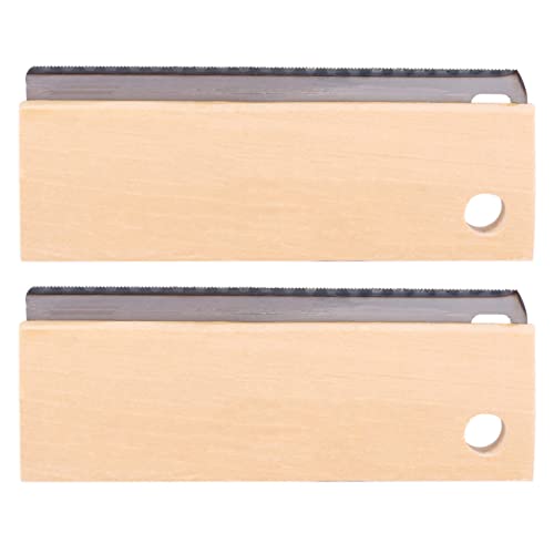 Mocturnity 2 x Pferde Groomer aus Holz, Schaber Werkzeug für die Haarentfernung von Haustieren von Mocturnity