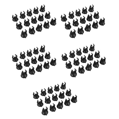 Mocturnity Aquarium-Heizlüfter, Saugnäpfe, Clips, 33 mm, Klemmen für Fischzubehör, 75 Stück, Schwarz von Mocturnity