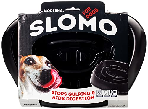 Moderna Plastic hondeneetbak Slomo 950 ml zwart von Moderna