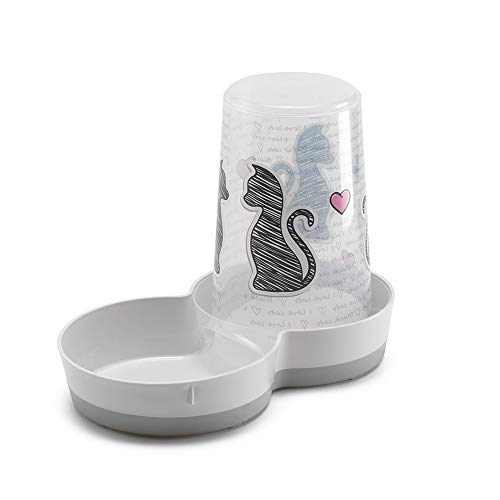 Moderna Tasty Cat Feeder Cats In Love H165-027-CL Moderna Tasty Cat Feeder Cats In Love H165-027-CL von Moderna