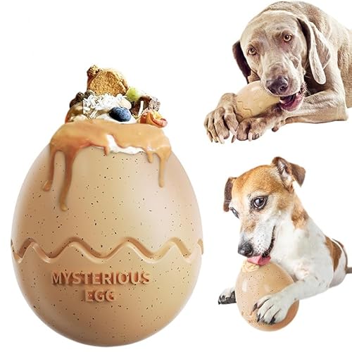 MoguGo Futterball für Hunde, Hundespielzeug, Snackball Hund aus Gummi Ungiftig Bissfest, Interaktive Futterball Hund Verbessert die Verdauung von MoguGo
