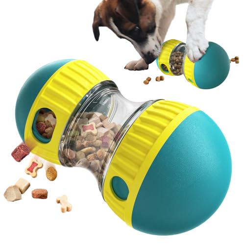 MoguGo Rolling Feeder Hundespielzeug,Treat Ball Interactive Dog Cat Puppy Toy, Automatic Puzzle Funny Pet Slow Feeder, Verbessert die Verdauung des Hundes (grüner) von MoguGo