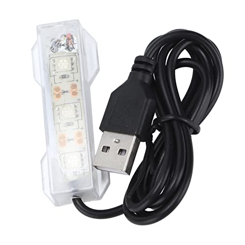 LED-Aquarienlicht, 6 X 2,2 cm, USB-Lade-Unterwasserlicht, Kunststoff-Farblicht, Aquarium-LED-Licht Für Wasserpflanzen-Landschaft, Für Kleine Aquarien(Rot) von Mokernali