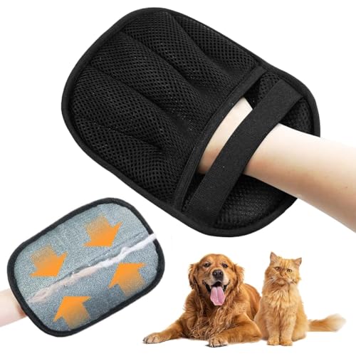 Mokeum Tierhaarentfernungshandschuh, doppelseitig, wiederverwendbar, Tierhaarentferner-Handschuhe für Haustiere, statische Entfernungshandschuhe für Kleidung, Möbel, Waschen, Enthaaren, Fellpflege (1 Mokeum Tierhaarentfernungshandschuh, doppelseitig, wiederverwendbar, Tierhaarentferner-Handschuhe für Haustiere, statische Entfernungshandschuhe für Kleidung, Möbel, Waschen, Enthaaren, Fellpflege (1 von Mokeum