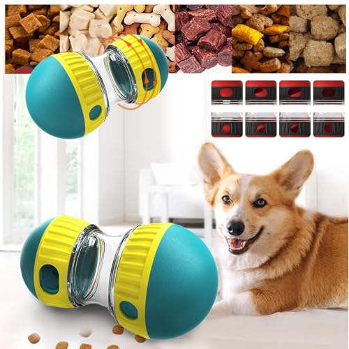 Mokeum Futterball für Hunde, Leckerli Spielzeug Hund, Snackspender für Hunde Puzzle-Spielzeug, Interaktives Hundespielzeug für Kleine, Hunde (grün) von Mokeum