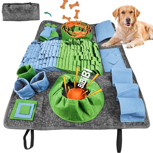 Molbory Schnüffelteppich für Hunde Groß, 75 * 50cm Schnüffelmatte für Hunde, Intelligenzspielzeug Schnüffeldecke, Anti-Rutsch Haustier Schnüffelteppich, Intelligenzspielzeug für Hunde Katzen Molbory Schnüffelteppich für Hunde Groß, 75 * 50cm Schnüffelmatte für Hunde, Intelligenzspielzeug Schnüffeldecke, Anti-Rutsch Haustier Schnüffelteppich, Intelligenzspielzeug für Hunde Katzen von Molbory