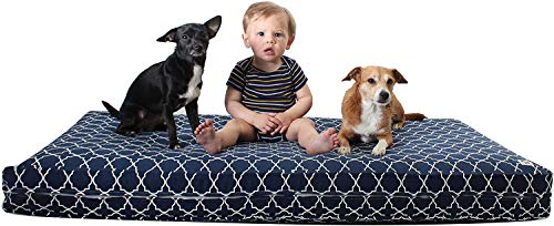Molly Mutt Riesiger Hundebett-Bezug – Romeo- und Julia-Druck – Maße: 68 x 132 x 12,7 cm – 100% Baumwolle – langlebig – atmungsaktiv – nachhaltig – maschinenwaschbarer Hundebettbezug von Molly Mutt