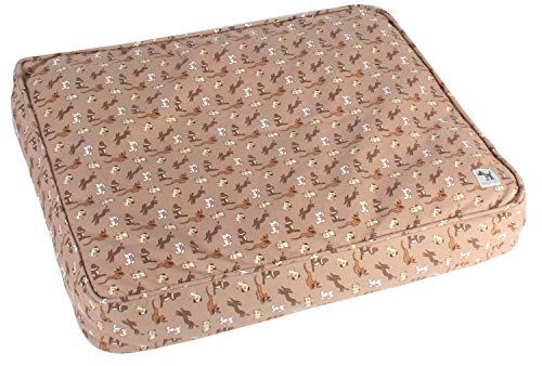 Molly Mutt Kleiner Hundebettbezug – Tagesschläferdruck – Maße: 55 x 68 x 12,7 cm, 100% Baumwolle, langlebig, atmungsaktiv, nachhaltig, maschinenwaschbar von Molly Mutt