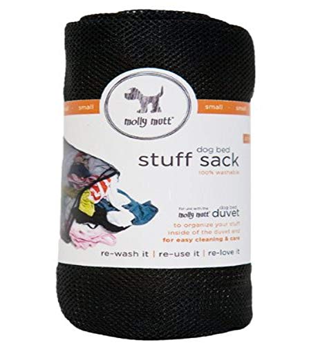 Molly Mutt Hundebett Bettdecke Stuff Sack, waschbar, Small, schwarz von Molly Mutt