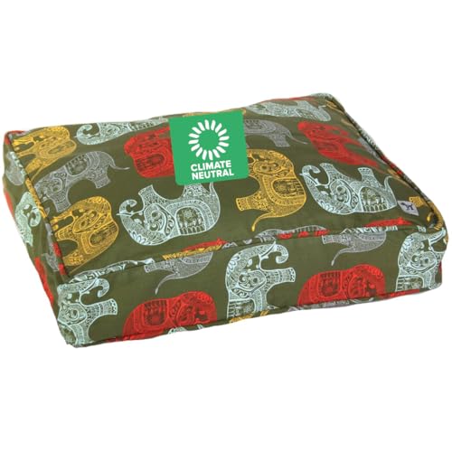 Molly Mutt Hundebett-Bezug für mittelgroße bis große Hunde – Elefantenparade-Druck – Maße: 68 x 91 x 12,7 cm – 100% Baumwolle – langlebig – atmungsaktiv – nachhaltig – maschinenwaschbarer Molly Mutt Hundebett-Bezug für mittelgroße bis große Hunde – Elefantenparade-Druck – Maße: 68 x 91 x 12,7 cm – 100% Baumwolle – langlebig – atmungsaktiv – nachhaltig – maschinenwaschbarer von Molly Mutt