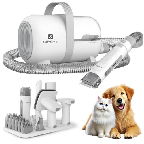 Molly&Cody SAMSON 7-in-1 Fell-Schermaschinen-Set mit Tierhaar-Absaugung für Hund & Katze (6 Aufsätze, effektive & lautstärkereduzierte Saugkraft zur 99% Aufnahme der Tierhaare, kontaktlose Entleerung) Molly&Cody SAMSON 7-in-1 Fell-Schermaschinen-Set mit Tierhaar-Absaugung für Hund & Katze (6 Aufsätze, effektive & lautstärkereduzierte Saugkraft zur 99% Aufnahme der Tierhaare, kontaktlose Entleerung) von Molly&Cody