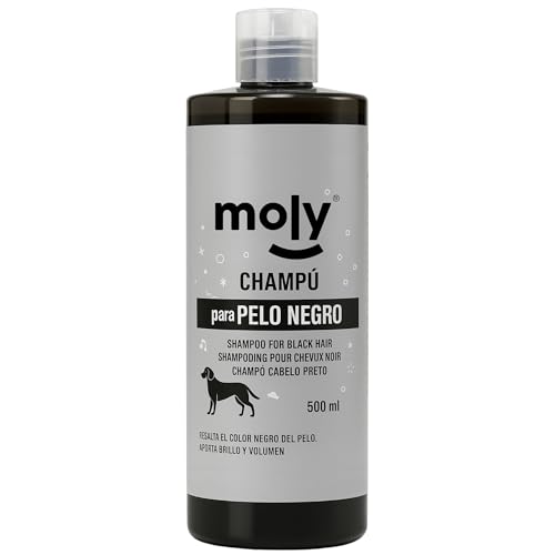 MOLY Hunde-Shampoo 500 ML für Schwarzes, Braun- oder Schokoladenfarbenes Fell | Konzentriertes Shampoo für Hunde mit dunklem Fell – pH-neutral & hautfreundlich | Glänzendes MOLY Hunde-Shampoo 500 ML für Schwarzes, Braun- oder Schokoladenfarbenes Fell | Konzentriertes Shampoo für Hunde mit dunklem Fell – pH-neutral & hautfreundlich | Glänzendes von Moly