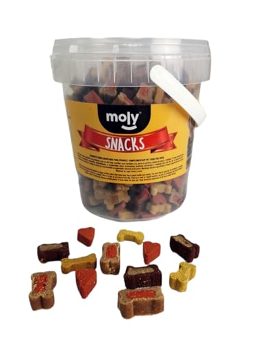 MOLY Leckerlis Snack Mix für Hunde, 500 g | Naturpreis für Hunde | Leckeres Nahrungsergänzungsmittel von hohem Nährwert | Zahnpflege von Moly