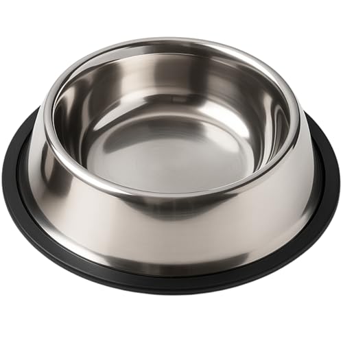 MOLY Rutschfester Futternapf für Hunde und Katzen, 18 cm, 0,9 l, mit schwarzer Silikonbasis, hygienisch und robust, leicht zu reinigen MOLY Rutschfester Futternapf für Hunde und Katzen, 18 cm, 0,9 l, mit schwarzer Silikonbasis, hygienisch und robust, leicht zu reinigen von Moly