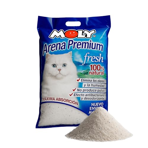 MOLY Silikat Katzenstreu 1,8 kg | Hohe Saugkraft | Neutralisiert Gerüche | Unterstützt das Wohlbefinden deiner Katze – Speziell für Katzen entwickelt MOLY Silikat Katzenstreu 1,8 kg | Hohe Saugkraft | Neutralisiert Gerüche | Unterstützt das Wohlbefinden deiner Katze – Speziell für Katzen entwickelt von Moly