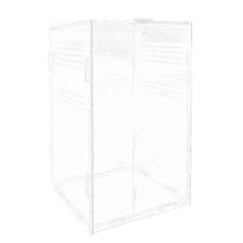 Monaghan Reptilien-Terrarium-Box, Reptilien-Futterbox, Transparente Insekten-Futterbox, für Spinnen, GehöRnte FröSche, Haustierschlangen und Andere Monaghan Reptilien-Terrarium-Box, Reptilien-Futterbox, Transparente Insekten-Futterbox, für Spinnen, GehöRnte FröSche, Haustierschlangen und Andere von Monaghan