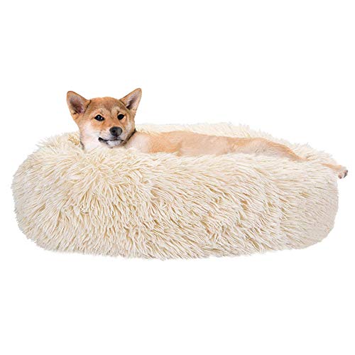 Hundebett aus weichem Plüsch, waschbar, für kleine, mittelgroße und große Hunde, warm, beruhigendes Bett für Haustiere von Monba