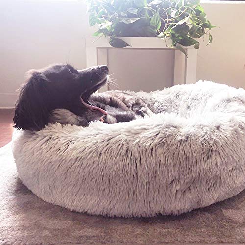 Monba Luxuriöses Hundebett Flauschiges Haustierkissen Katzensofa rutschfeste Waschbar Tier Schlafplatz Matratze für Katzen kleine, Mittelgroße, Große Hunde von Monba