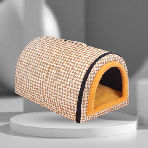 Hundehaus, Katzenhöhle, 2-in-1, faltbares Iglu-Nest mit beruhigendem abnehmbarem Kissen, Anti-Angst, weich, warmes Bett für Hunde, Welpen, Katzen, Kaninchen, wasserdicht, rutschfest (L: 70 x 55 x 45 Hundehaus, Katzenhöhle, 2-in-1, faltbares Iglu-Nest mit beruhigendem abnehmbarem Kissen, Anti-Angst, weich, warmes Bett für Hunde, Welpen, Katzen, Kaninchen, wasserdicht, rutschfest (L: 70 x 55 x 45 von Monbaer