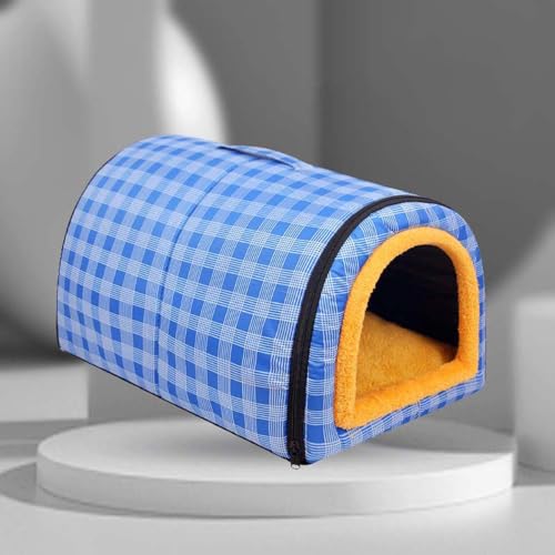 Hundehaus, Katzenhöhle, 2-in-1, faltbares Iglu-Nest mit beruhigendem abnehmbarem Kissen, Anti-Angst, weich, warmes Bett für Hunde, Welpen, Katzen, Kaninchen, wasserdicht, rutschfest (S: 45 x 32 x 35 Hundehaus, Katzenhöhle, 2-in-1, faltbares Iglu-Nest mit beruhigendem abnehmbarem Kissen, Anti-Angst, weich, warmes Bett für Hunde, Welpen, Katzen, Kaninchen, wasserdicht, rutschfest (S: 45 x 32 x 35 von Monbaer
