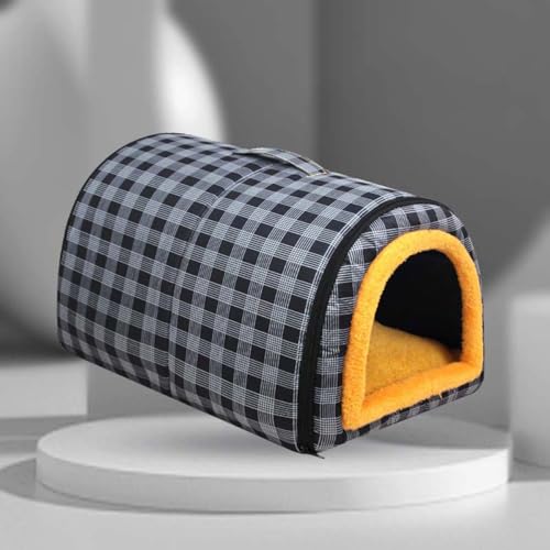 Hundehaus, Katzenhöhle, 2-in-1, faltbares Iglu-Nest mit beruhigendem abnehmbarem Kissen, Anti-Angst, weich, warmes Bett für Hunde, Welpen, Katzen, Kaninchen, wasserdicht, rutschfest (XS: 35 x 27 x 25 Hundehaus, Katzenhöhle, 2-in-1, faltbares Iglu-Nest mit beruhigendem abnehmbarem Kissen, Anti-Angst, weich, warmes Bett für Hunde, Welpen, Katzen, Kaninchen, wasserdicht, rutschfest (XS: 35 x 27 x 25 von Monbaer