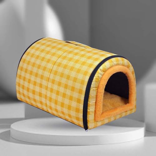 Hundehütte und Katzenhöhle, 2-in-1, faltbares Iglu-Nest mit beruhigendem abnehmbarem Kissen, Anti-Angst, weich, warmes Bett für Hunde, Welpen, Katzen, Kaninchen, wasserdicht, rutschfest (L: 70 x 55 x Hundehütte und Katzenhöhle, 2-in-1, faltbares Iglu-Nest mit beruhigendem abnehmbarem Kissen, Anti-Angst, weich, warmes Bett für Hunde, Welpen, Katzen, Kaninchen, wasserdicht, rutschfest (L: 70 x 55 x von Monbaer