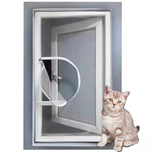 Monbaer Katzen-Fensterschutznetz, langlebig, für Balkon, Küche, Fenster, Schutz vor Mücken, Vögeln, Reißverschluss-Design Monbaer Katzen-Fensterschutznetz, langlebig, für Balkon, Küche, Fenster, Schutz vor Mücken, Vögeln, Reißverschluss-Design von Monbaer