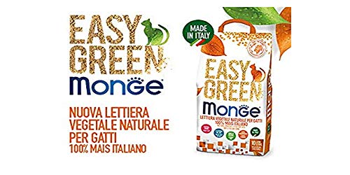Monge Easy Green Mais Katzen Reptilien Cat 10 Liter Bioabbaubar WC 2/3/6 Säcke Gratuita von Monge Green MAIS italiano