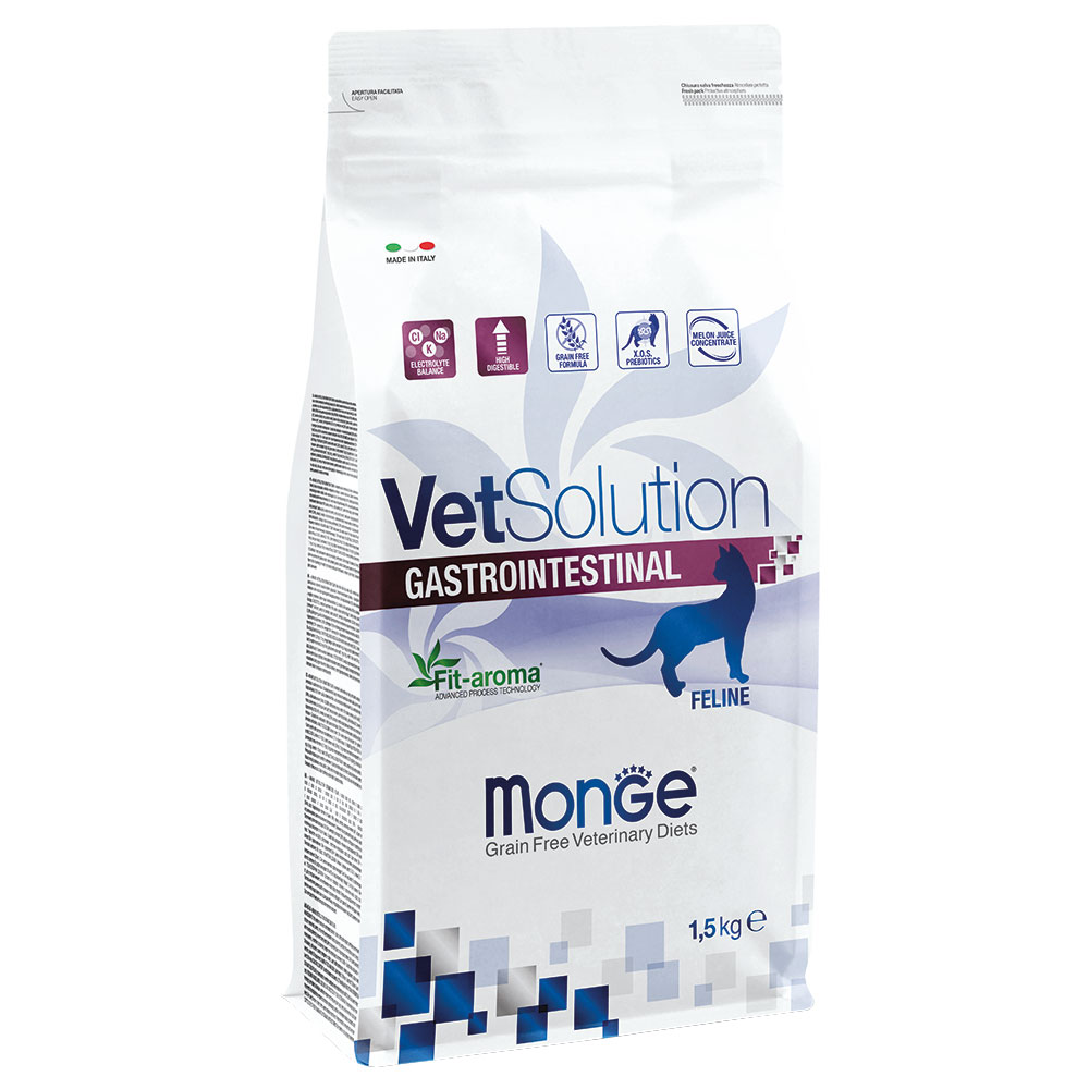 Monge VetSolution Gastrointestinal für Katzen - Sparpaket 3 x 1,5 kg von Monge Superpremium Cat