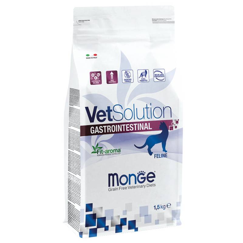 Monge VetSolution Gastrointestinal für Katzen - Sparpaket 3 x 1,5 kg von Monge Superpremium Cat